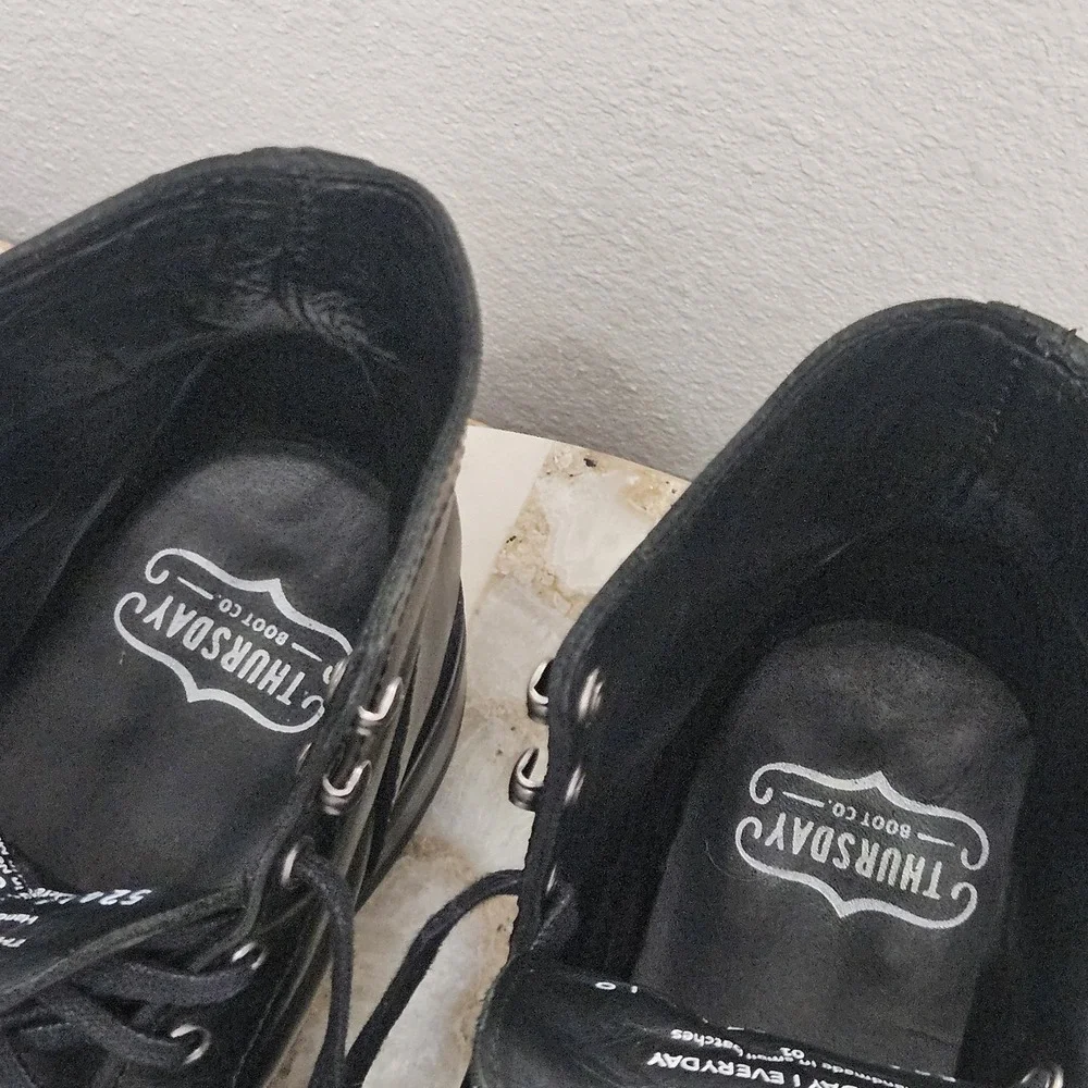 Thursday Boot Company Everyday Captain Black Leather Boots Men's 8.5